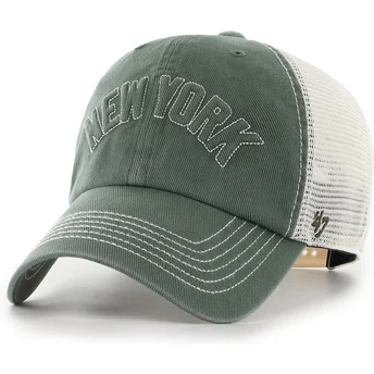 Cap zaobljena green snapback Clean Up Trailer Script Mesh New York Yankees MLB 47 Brand