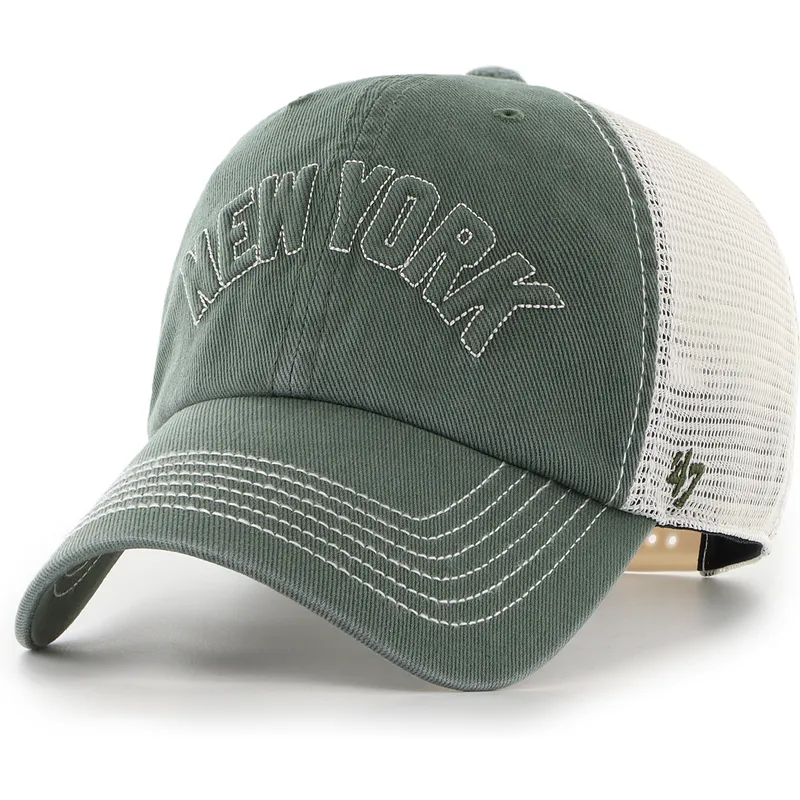 kapa-zaobljena-zelena-snapback-clean-up-trailer-script-mesh-new-york-yankees-mlb-47-brand