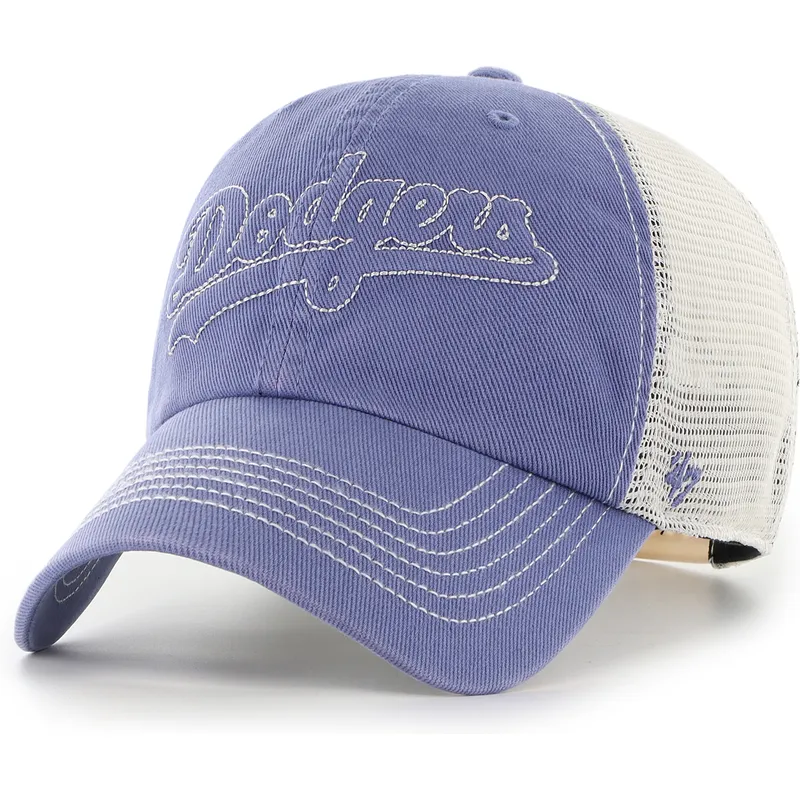 cap-zaobljena-blue-snapback-clean-up-trailer-script-mesh-los-angeles-dodgers-mlb-47-brand