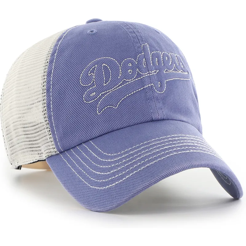 cap-zaobljena-blue-snapback-clean-up-trailer-script-mesh-los-angeles-dodgers-mlb-47-brand