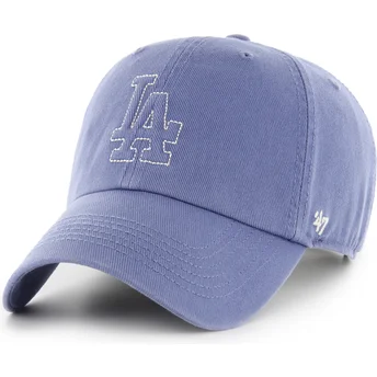 47 Brand Curved Brim Clean Up Trailer Los Angeles Dodgers MLB Blue Adjustable Cap
