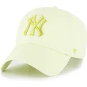 cap-zaobljena-yellow-adjustable-strap-clean-up-no-loop-label-new-york-yankees-mlb-47-brand