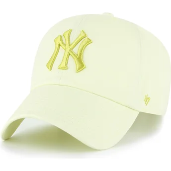 Cap zaobljena yellow adjustable strap Clean Up No Loop Label New York Yankees MLB 47 Brand
