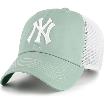 Kapa zaobljena zelena snapback Clean Up Trawler New York Yankees MLB 47 Brand