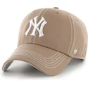 kapa-zaobljena-smeda-podesiv-clean-up-contrast-stitch-new-york-yankees-mlb-47-brand