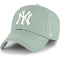cap-zaobljena-green-adjustable-strap-clean-up-contrast-stitch-new-york-yankees-mlb-47-brand