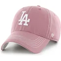 kapa-zaobljena-ruzicasta-podesiv-clean-up-contrast-stitch-los-angeles-dodgers-mlb-47-brand