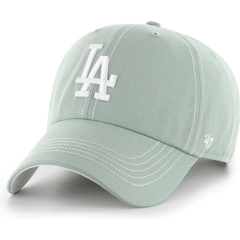 kape-zaobljena-zelena-podesiva-traka-clean-up-contrast-stitch-los-angeles-dodgers-mlb-47-brand