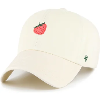 Cap zaobljena beige adjustable strap 47 Brand