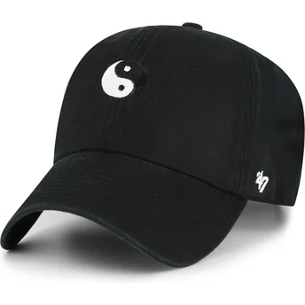 Kapa zaobljena crna podesiv Yin Yang Smiley Clean Up Base Runner Icon 47 Brand
