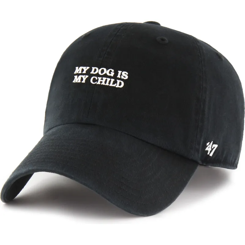 kapa-zaobljena-crna-podesiv-my-dog-is-my-child-phrase-clean-up-base-runner-icon-47-brand