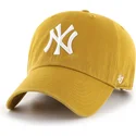 kapa-zaobljena-zuta-podesiv-clean-up-flat-gold-new-york-yankees-mlb-47-brand