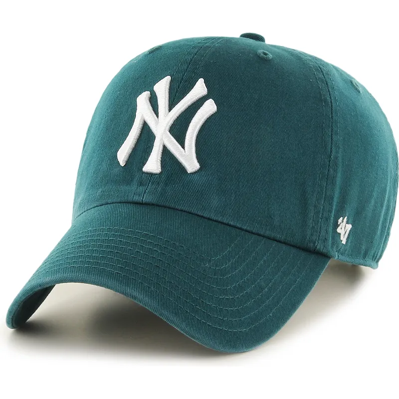 kapa-zaobljena-zelena-podesiv-clean-up-pacific-green-new-york-yankees-mlb-47-brand