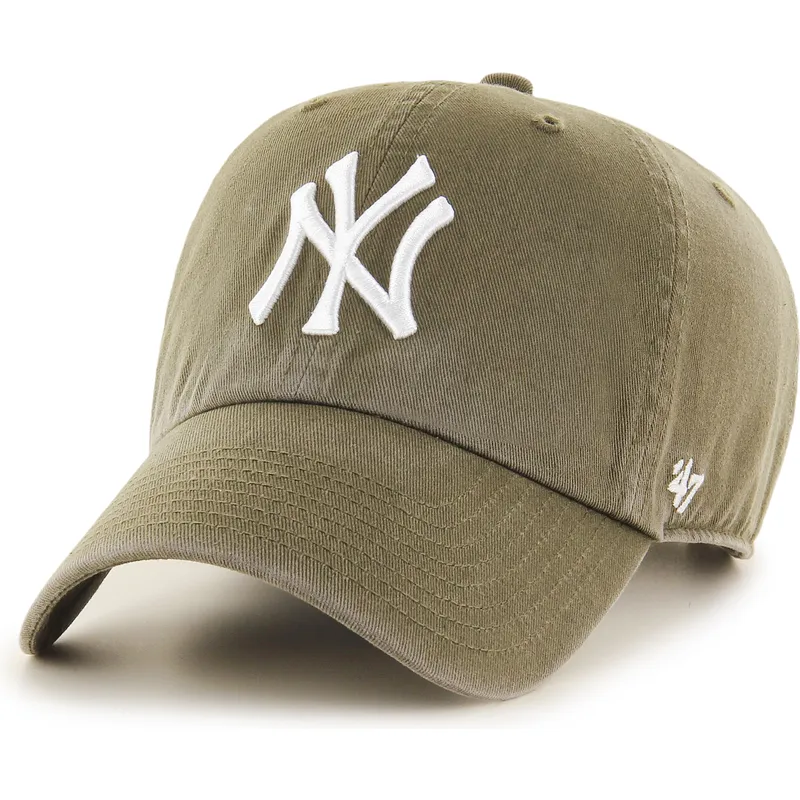 kapa-zaobljena-zelena-podesiv-clean-up-sandalwood-new-york-yankees-mlb-47-brand
