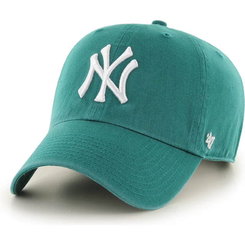 cap-zaobljena-green-adjustable-strap-clean-up-tailgate-teal-new-york-yankees-mlb-47-brand cap-zaobljena-green-adjustable-strap-clean-up-tailgate-teal-new-york-yankees-mlb-47-brand