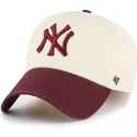 kapa-zaobljena-bez-podesiv-clean-up-two-tone-no-loop-label-new-york-yankees-mlb-47-brand