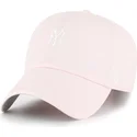 cap-zaobljena-pink-adjustable-strap-claro-clean-up-base-runner-new-york-yankees-mlb-47-brand