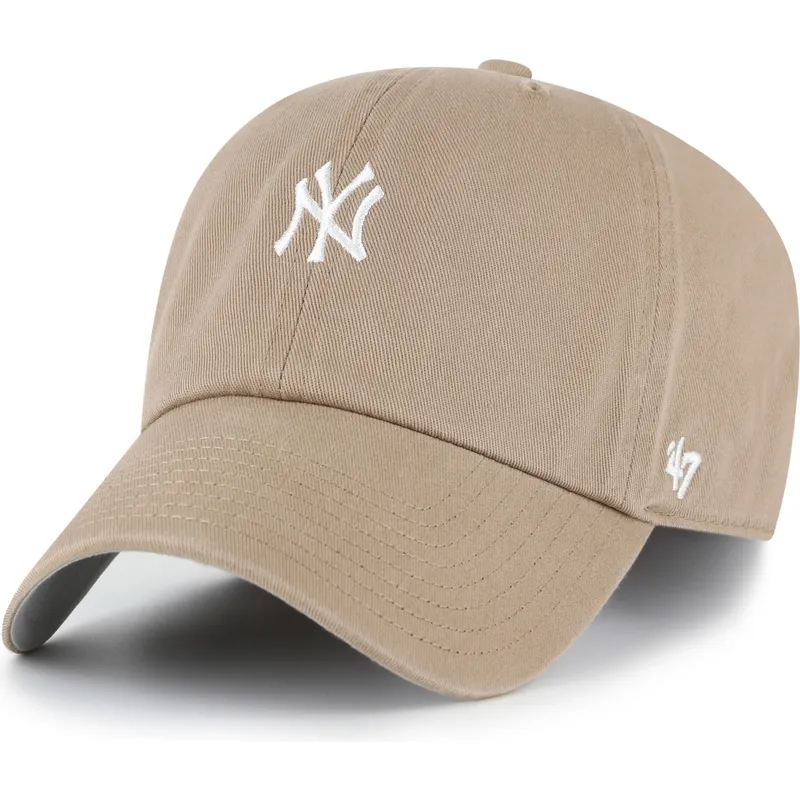 kapa-zaobljena-smeda-podesiv-clean-up-base-runner-new-york-yankees-mlb-47-brand