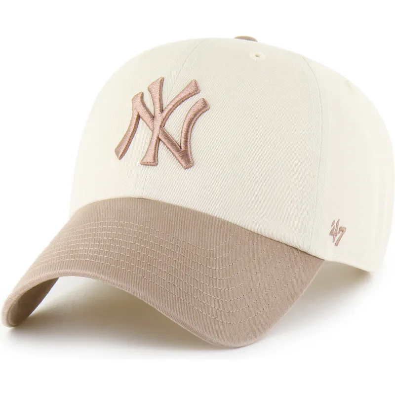 kapa-zaobljena-bez-podesiv-clean-up-two-tone-no-loop-label-new-york-yankees-mlb-47-brand