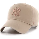 kapa-zaobljena-smeda-podesiv-clean-up-no-loop-label-new-york-yankees-mlb-47-brand