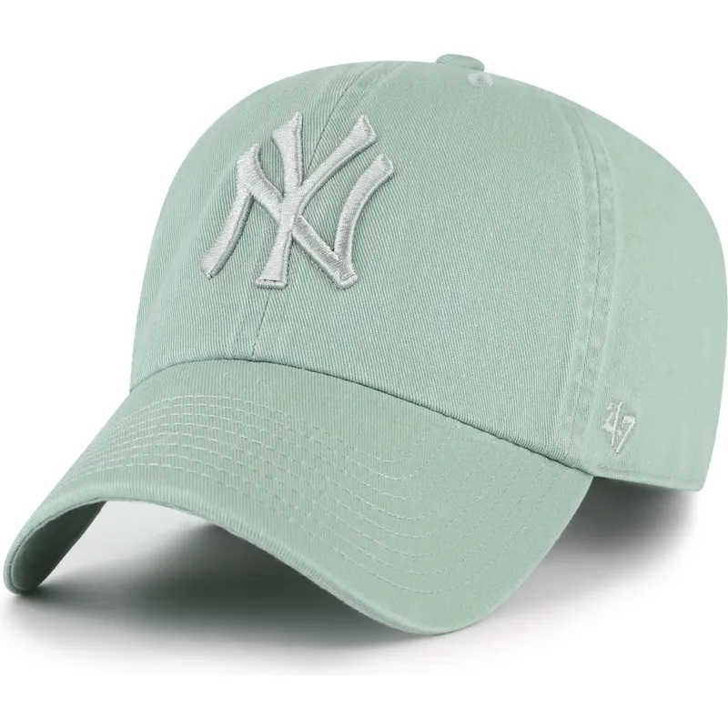 kapa-zaobljena-zelena-podesiv-clean-up-no-loop-label-new-york-yankees-mlb-47-brand kapa-zaobljena-zelena-podesiv-clean-up-no-loop-label-new-york-yankees-mlb-47-brand
