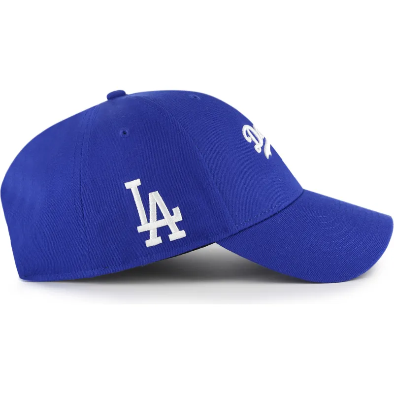 kapa-zaobljena-plava-podesiv-mvp-ballpark-script-shot-los-angeles-dodgers-mlb-47-brand