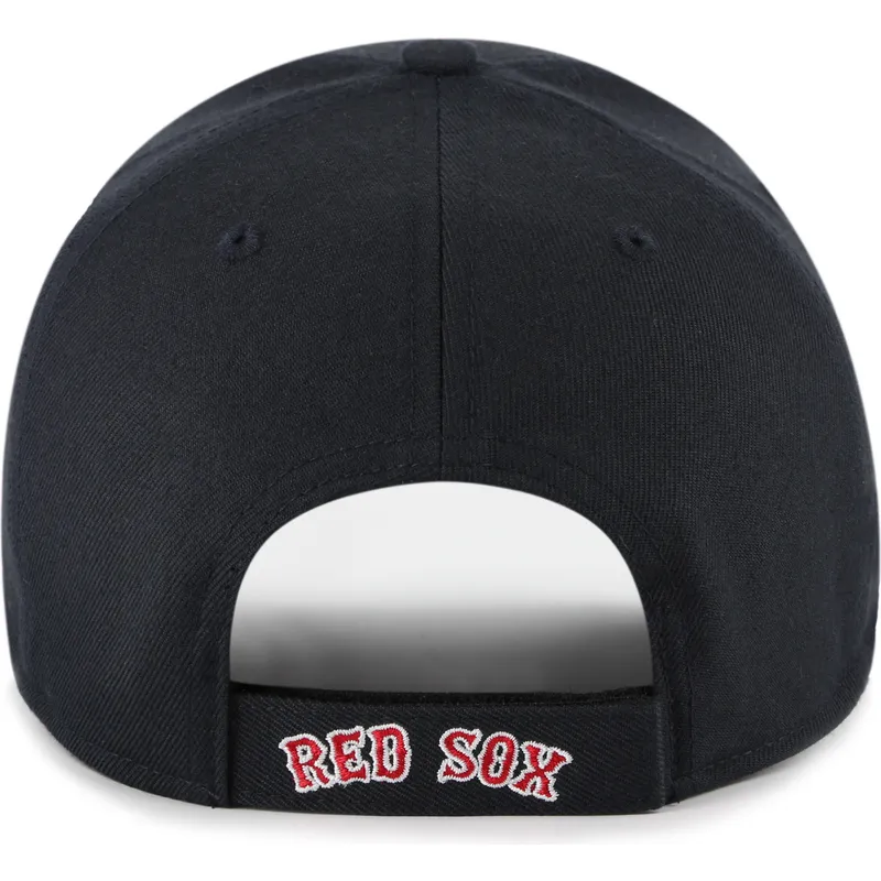 cap-zaobljena-navy-blue-adjustable-strap-mvp-ballpark-script-shot-boston-red-sox-mlb-47-brand