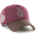 cap-zaobljena-red-snapback-granate-mvp-dt-sure-shot-two-tone-cotton-los-angeles-dodgers-mlb-47-brand