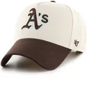 kapa-zaobljena-bez-snapback-mvp-dt-sure-shot-two-tone-cotton-oakland-athletics-mlb-47-brand