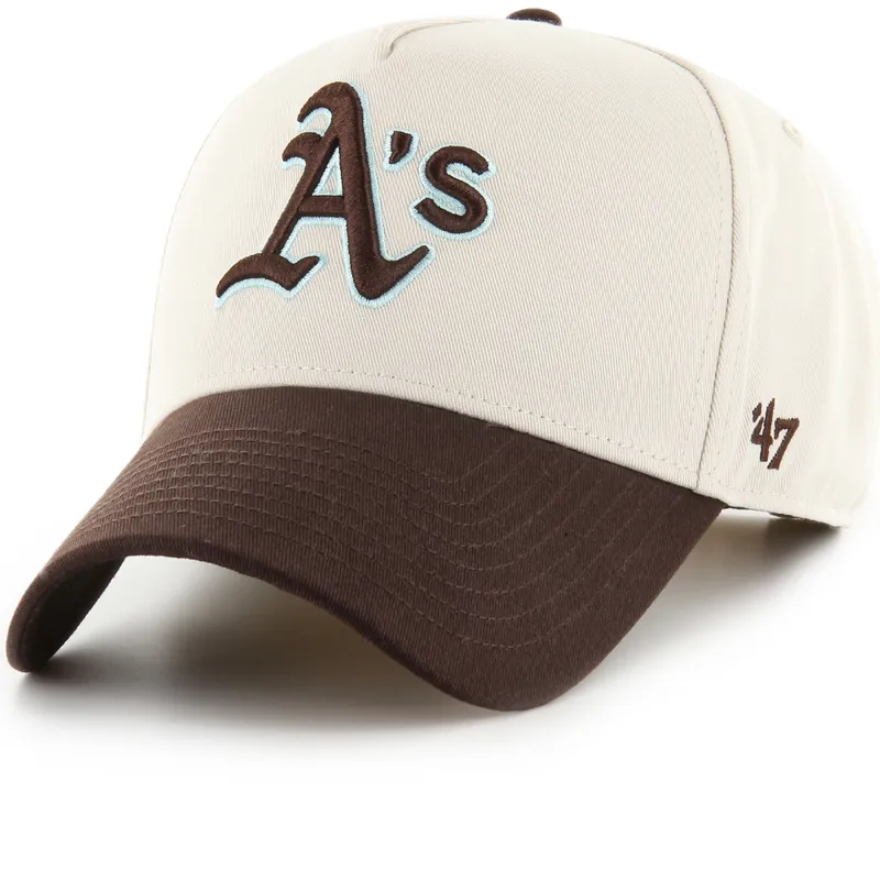 kapa-zaobljena-bez-snapback-mvp-dt-sure-shot-two-tone-cotton-oakland-athletics-mlb-47-brand