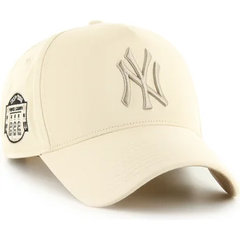 Cap zaobljena beige snapback MVP DT Sure Shot Two Tone Cotton New York Yankees MLB 47 Brand