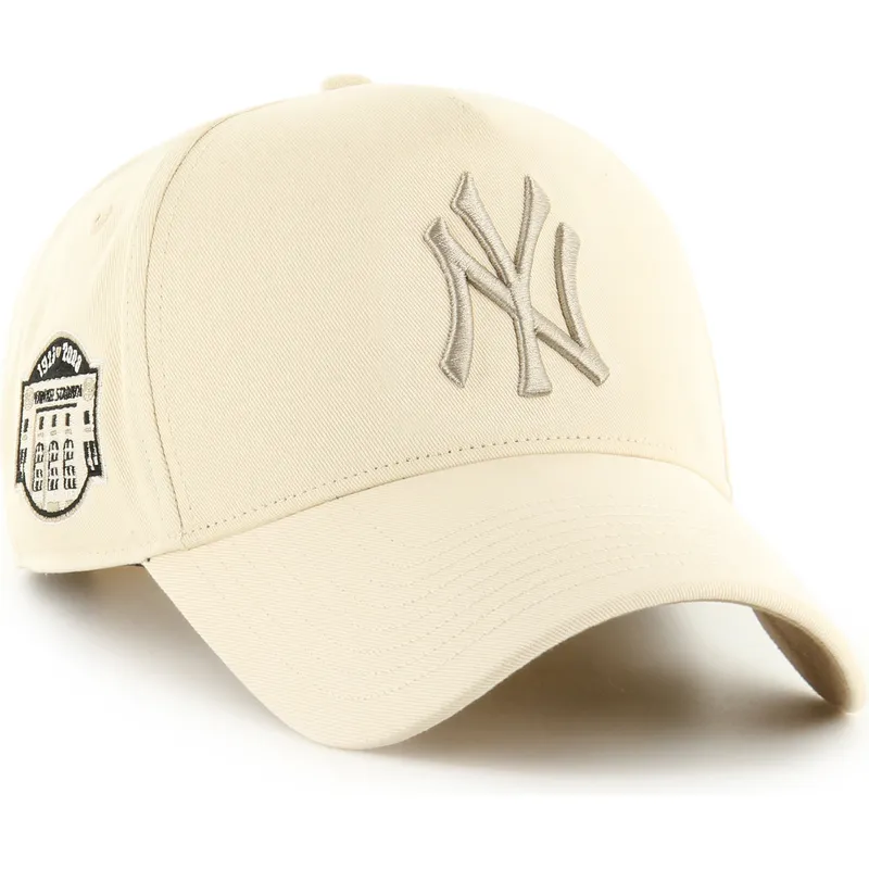 cap-zaobljena-beige-snapback-mvp-dt-sure-shot-two-tone-cotton-new-york-yankees-mlb-47-brand