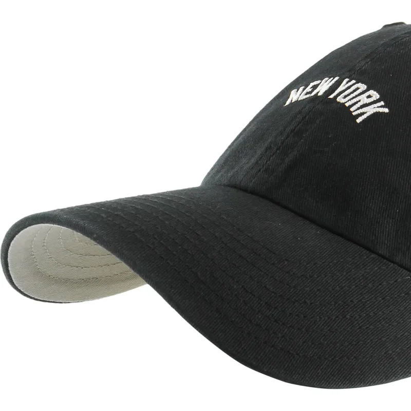cap-zaobljena-black-adjustable-strap-clean-up-base-runner-script-new-york-yankees-mlb-47-brand cap-zaobljena-black-adjustable-strap-clean-up-base-runner-script-new-york-yankees-mlb-47-brand