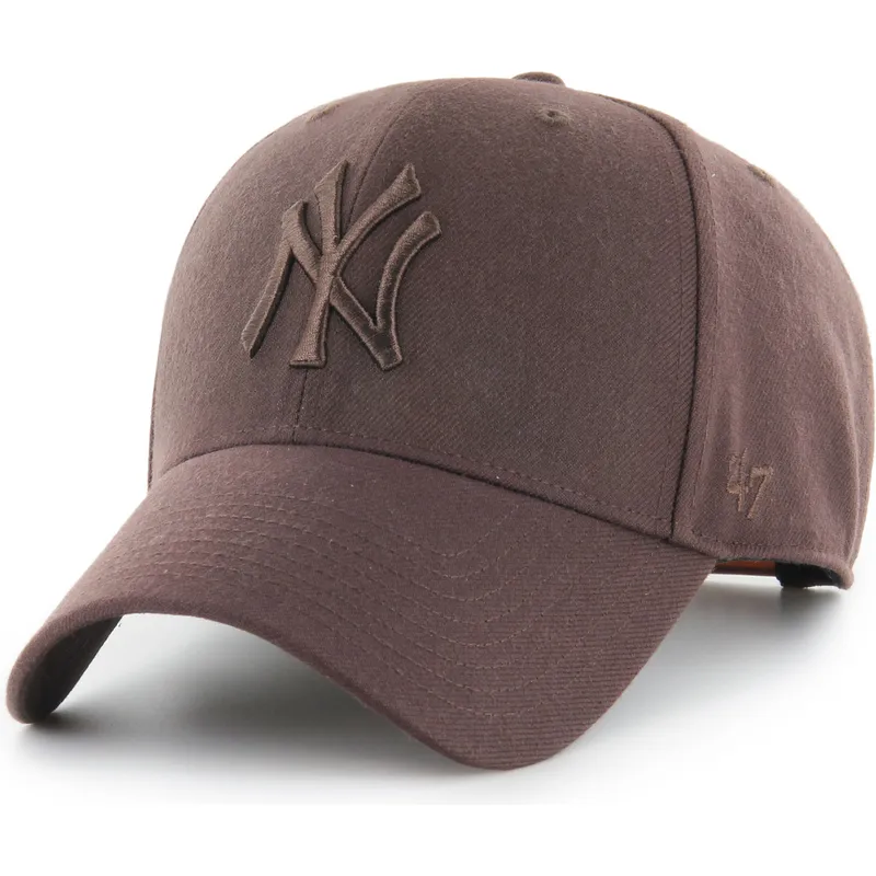 kapa-zaobljena-smeda-snapback-mvp-new-york-yankees-mlb-47-brand
