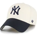 cap-zaobljena-beige-adjustable-strap-mvp-two-tone-new-york-yankees-mlb-47-brand