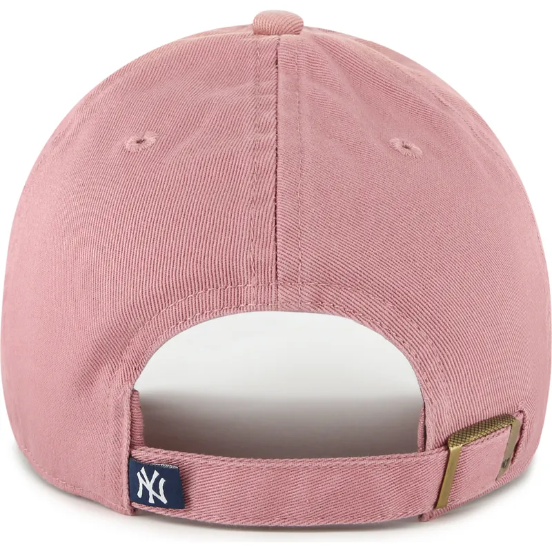 kapa-zaobljena-ruzicasta-podesiv-clean-up-new-york-yankees-mlb-47-brand