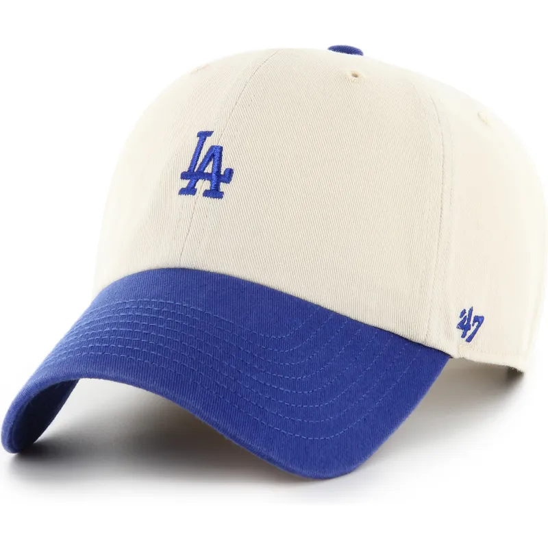 cap-zaobljena-beige-adjustable-strap-clean-up-base-runner-sure-shot-two-tone-los-angeles-dodgers-mlb-47-brand cap-zaobljena-beige-adjustable-strap-clean-up-base-runner-sure-shot-two-tone-los-angeles-dodgers-mlb-47-brand