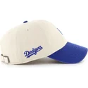 cap-zaobljena-beige-adjustable-strap-clean-up-base-runner-sure-shot-two-tone-los-angeles-dodgers-mlb-47-brand