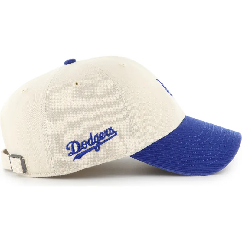 cap-zaobljena-beige-adjustable-strap-clean-up-base-runner-sure-shot-two-tone-los-angeles-dodgers-mlb-47-brand cap-zaobljena-beige-adjustable-strap-clean-up-base-runner-sure-shot-two-tone-los-angeles-dodgers-mlb-47-brand