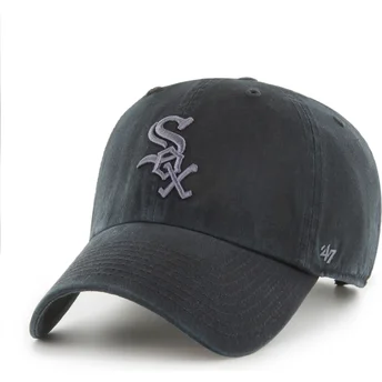 Cap zaobljena black adjustable strap Clean Up Chicago White Sox MLB 47 Brand