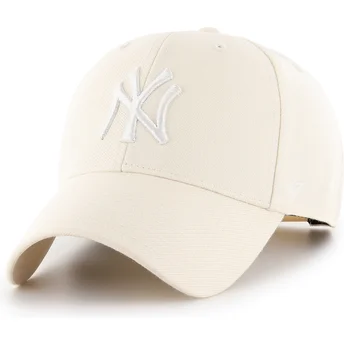 Kapa zaobljena bež snapback MVP Natural New York Yankees MLB 47 Brand