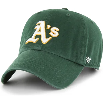 Kapa zaobljena zelena podesiv Clean Up Oakland Athletics MLB 47 Brand