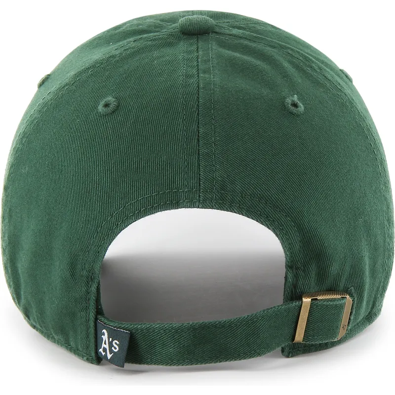 kapa-zaobljena-zelena-podesiv-clean-up-oakland-athletics-mlb-47-brand