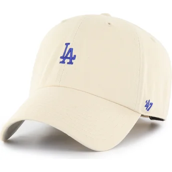 Kapa zaobljena bež podesiva traka Clean Up Base Runner Los Angeles Dodgers MLB 47 Brand