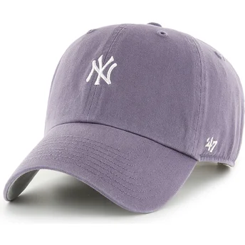 Cap zaobljena violet adjustable strap Clean Up Base Runner Iris New York Yankees MLB 47 Brand