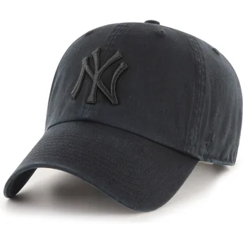 Kapa zaobljena crna podesiva traka Clean Up New York Yankees MLB 47 Brand