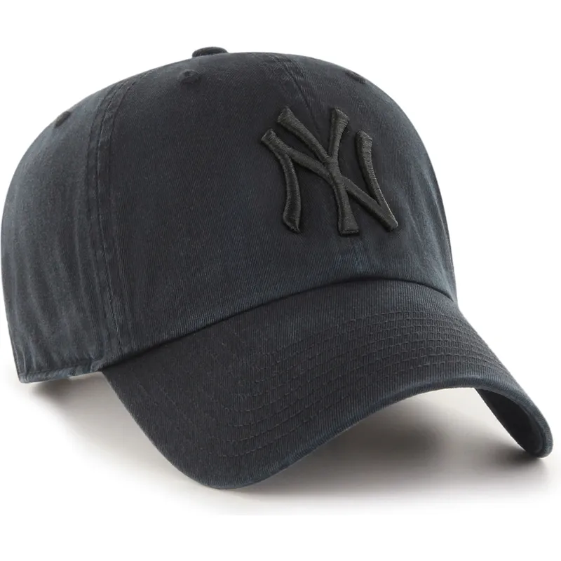 cap-zaobljena-black-adjustable-strap-clean-up-new-york-yankees-mlb-47-brand