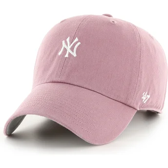 Cap zaobljena pink adjustable strap Clean Up Base Runner Mini New York Yankees MLB 47 Brand