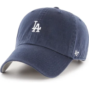 47 Brand Curved Brim Clean Up Base Runner Los Angeles Dodgers MLB Navy Blue Adjustable Cap