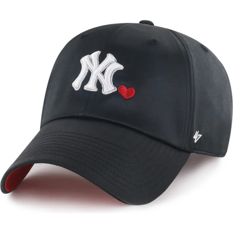 kapa-zaobljena-crna-podesiv-clean-up-with-love-new-york-yankees-mlb-47-brand